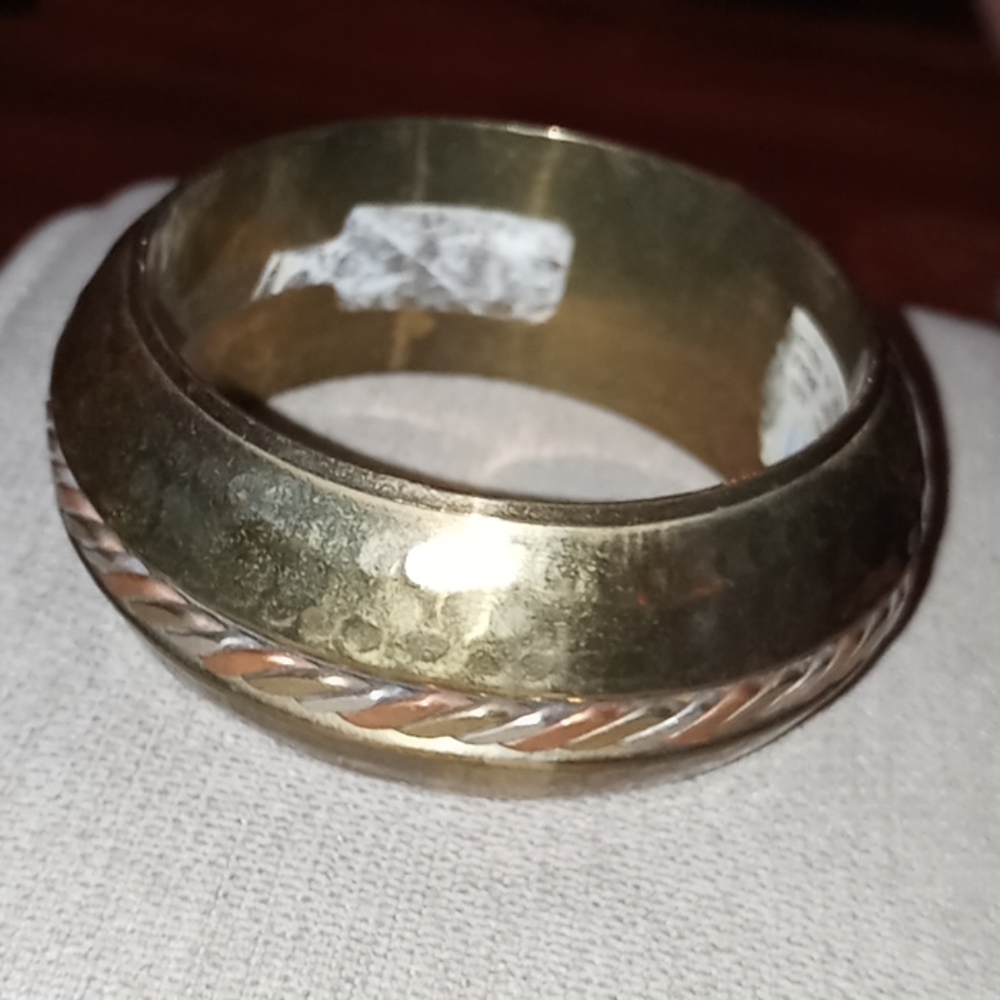 Pier1 imports Brass Hammered Bangle